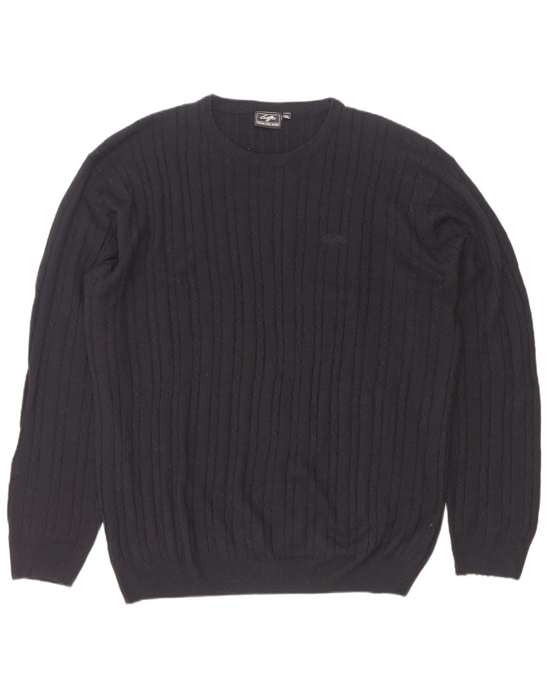 Lotto Herren-Pullover mit Rundhalsausschnitt, 2XL, schwarzes Acryl
