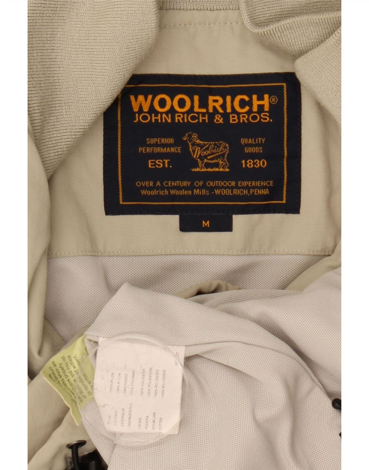 Woolrich Herren Bomberjacke UK 38 Medium Beige Nylon