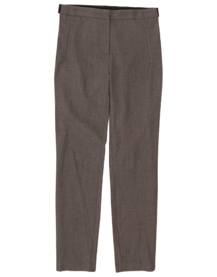 Zara Slim-Anzughose für Damen, mittelgroß, W28, L27, grau, Polyester
