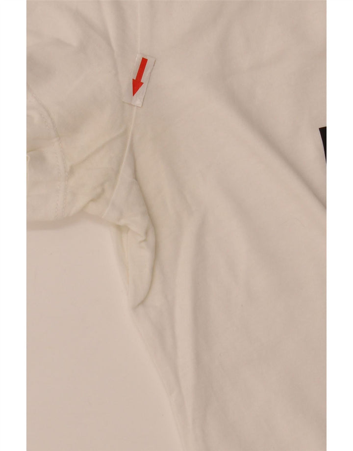 Puma Damen Grafik T-Shirt Top UK 10 Small Weiß