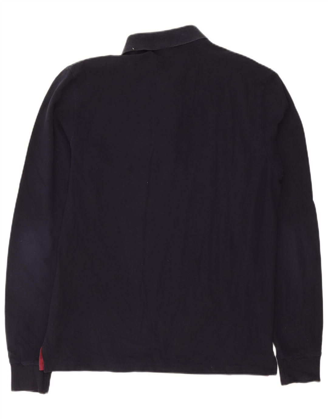 GANT Herren-Langarm-Poloshirt, groß, marineblau, Baumwolle