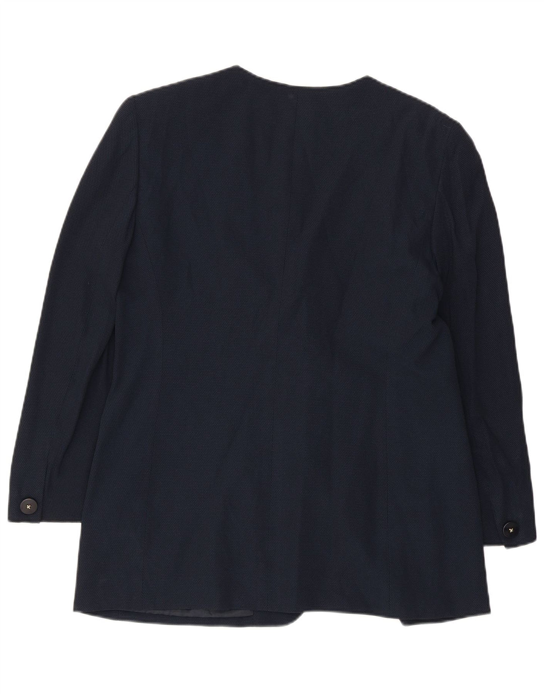 GIANFRANCO FERRE Womens 3 Button Blazer Jacket UK 14 Medium Navy Blue