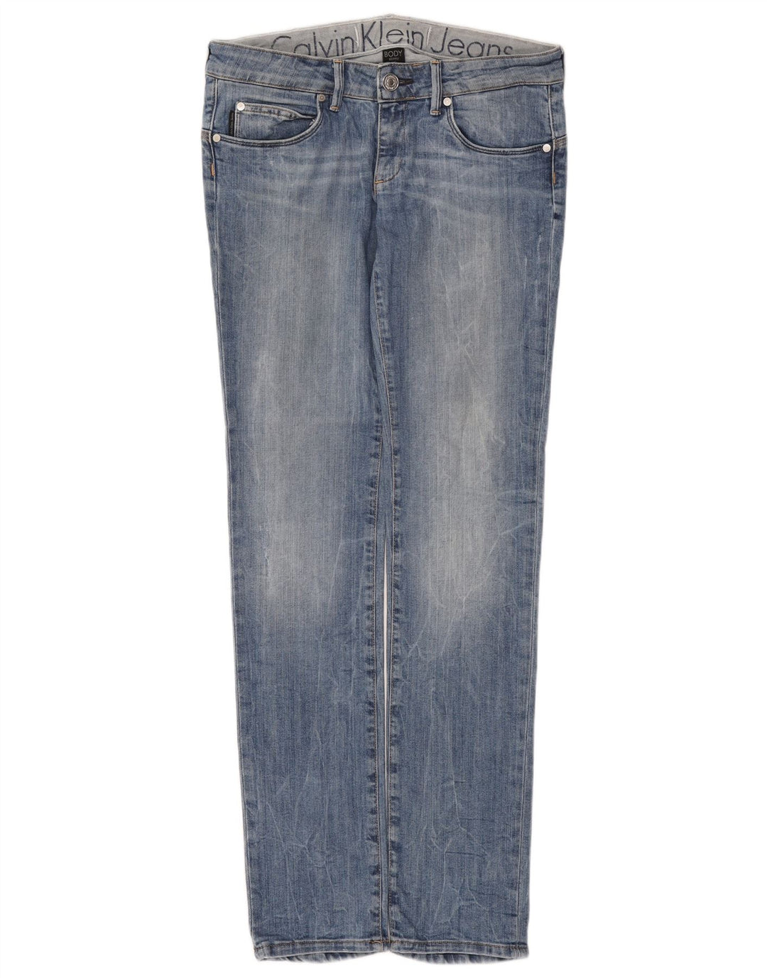 Calvin Klein Damen Skinny Jeans W30 L33 Blau