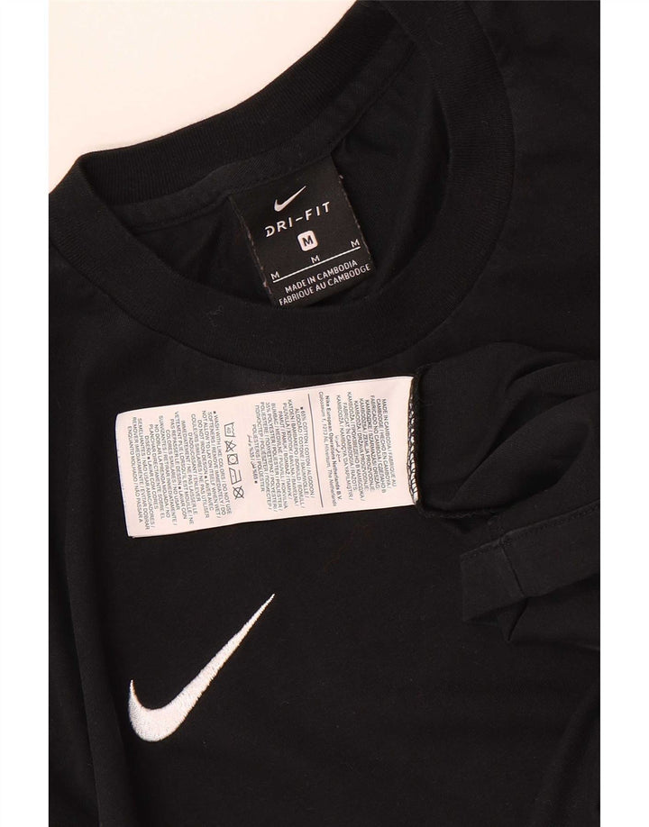 Nike Herren-T-Shirt mit Grafik, mittelgroß, schwarze Baumwolle