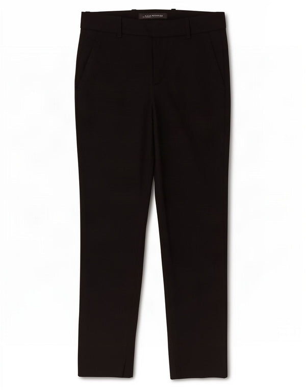 Zara Damen Slim Chino Hose XS W24 L27 Schwarz