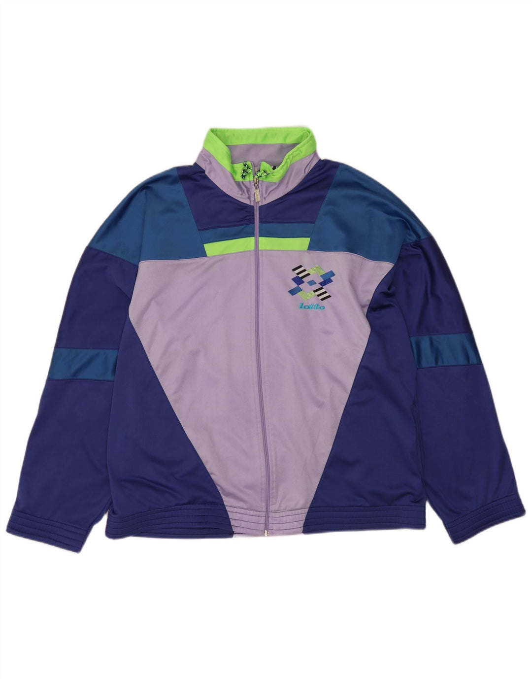 Lotto Herren-Trainingsanzugoberteil mit Grafik, Größe 2XL, Marineblau, Farbblock