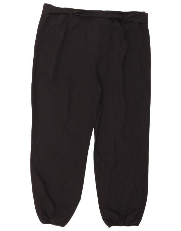 Marks & Spencer Damen-Freizeithose mit hoher Taille, UK 18, XL, W38, L28, Marineblau