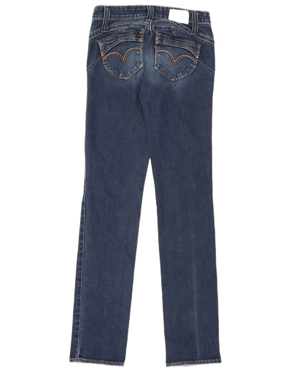 Levi's Damen Demi Curve Straight Jeans W26 L32 Blaue Baumwolle
