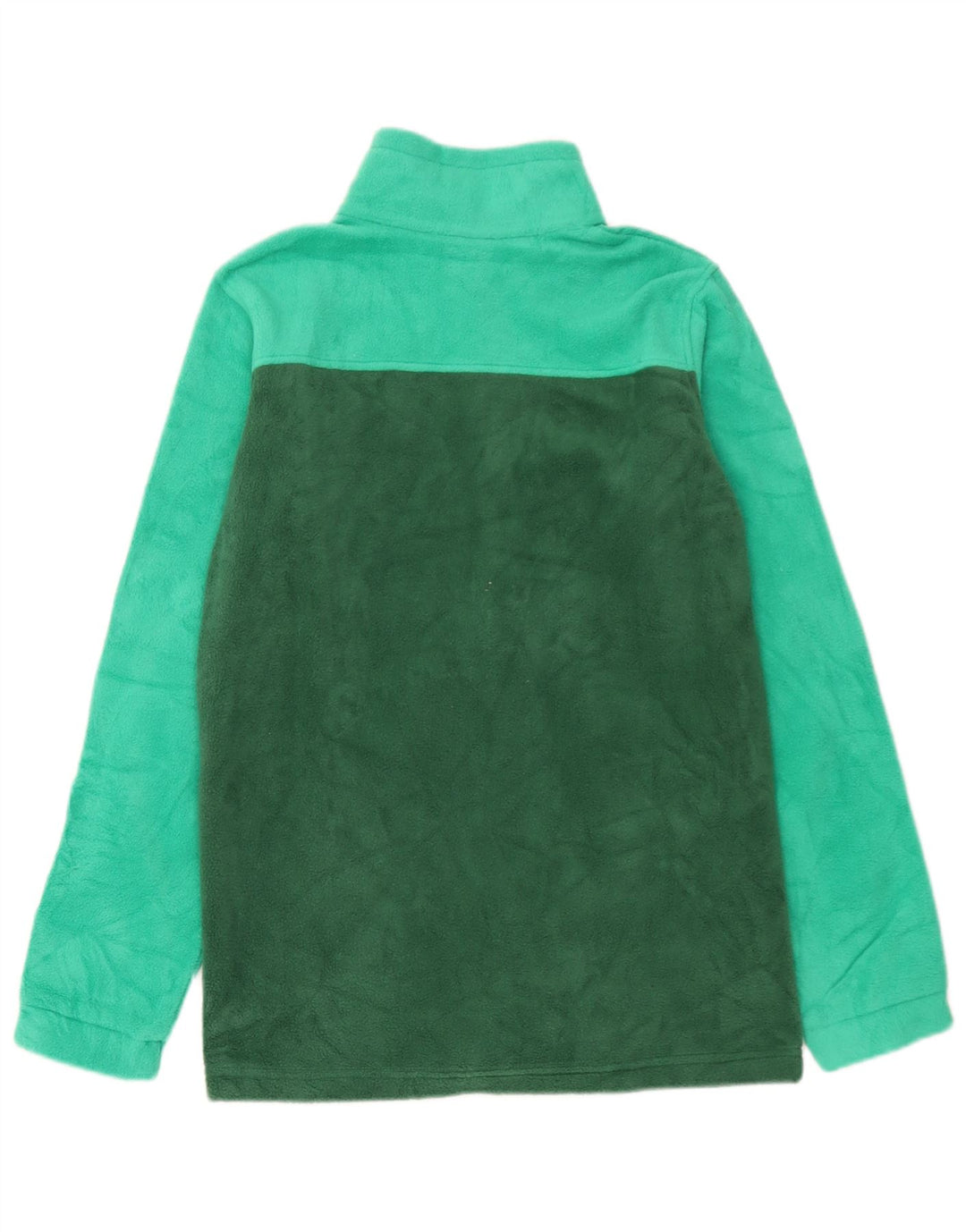 Columbia Fleecejacke für Jungen, 15–16 Jahre, XL, grünes Farbblock-Polyester