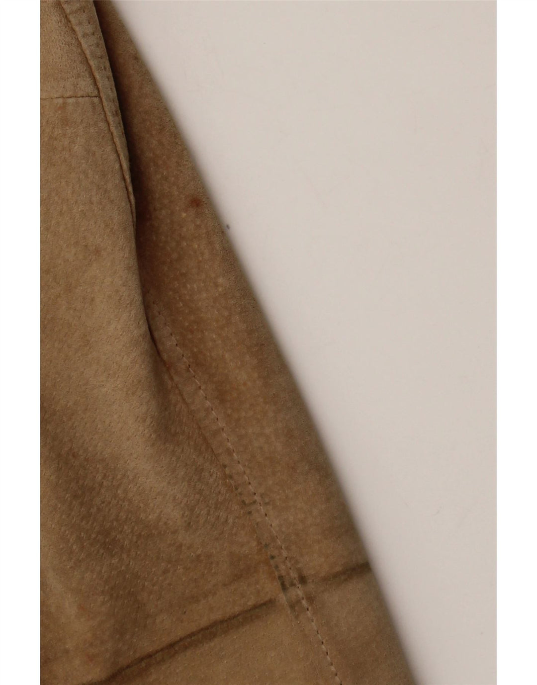 Vintage Damen Wildlederjacke IT 48 XL Beige Leder