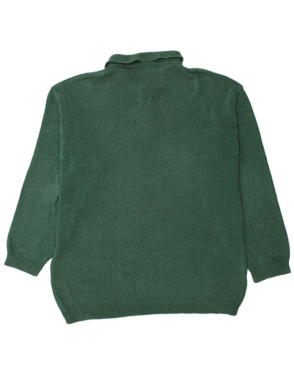 BASIC Herren Rollkragenpullover Pullover 2XL Grüne Baumwolle