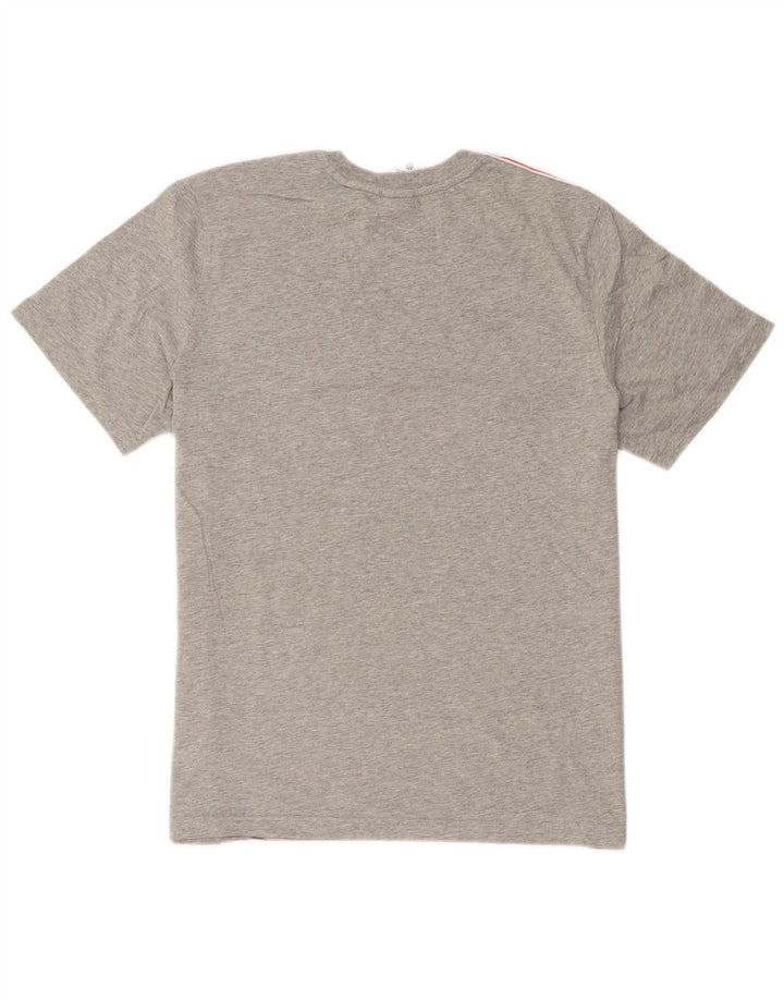 Nike Herren-T-Shirt mit Grafik, Größe L, Grau, Colourblock-Baumwolle