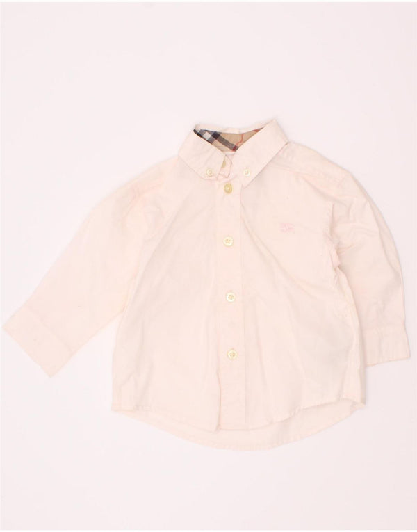 Burberry Baby-Jungen-Hemd, 6–9 Monate, rosa Baumwolle