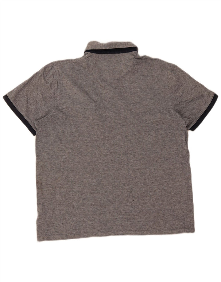 TED BAKER Herren-Poloshirt, Größe 5, XL, graue Baumwolle