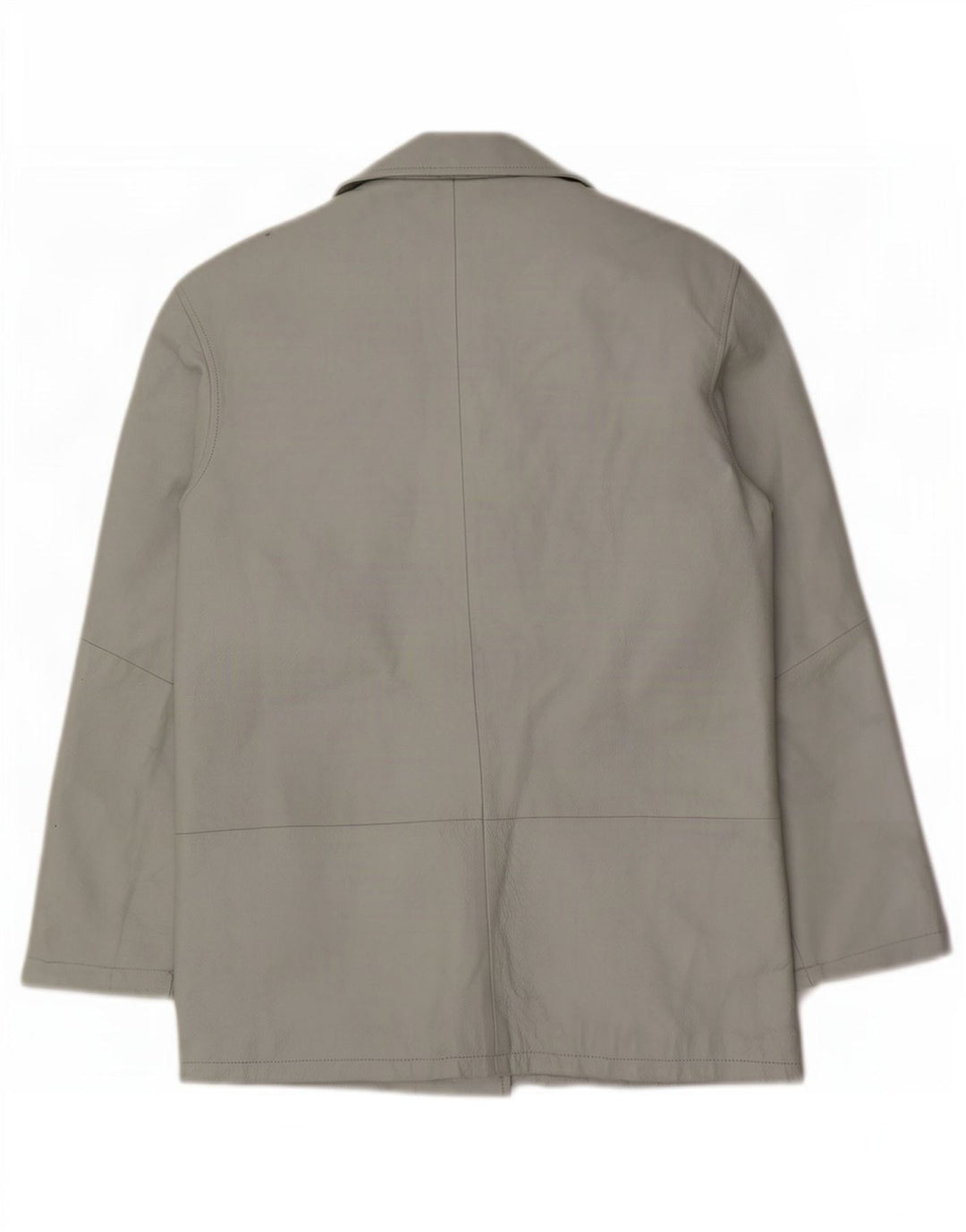Sinequanone Damen Übergroße Leder-Utility-Jacke UK 10 Small Grau