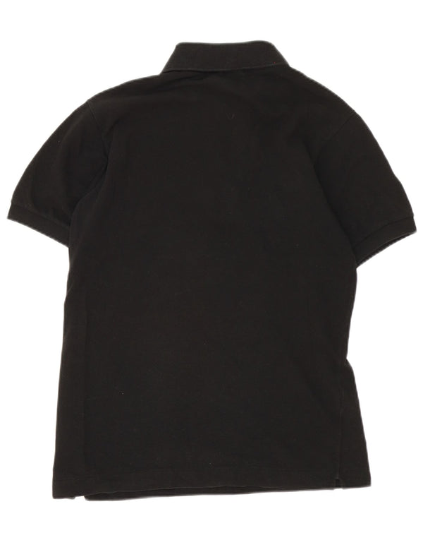 Lacoste Herren-Poloshirt, Größe 2 XS, schwarze Baumwolle