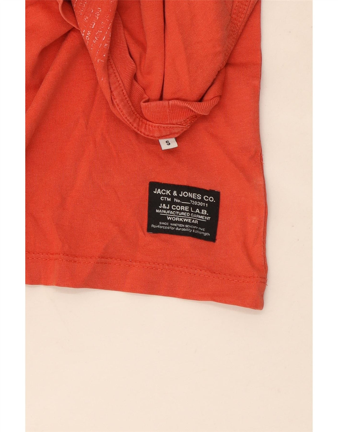 Jack & Jones Herren-T-Shirt mit Grafik, Größe S, Rot, Baumwolle