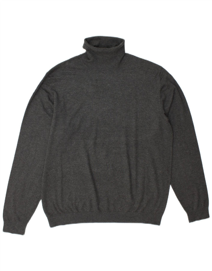 Zara Herren Rollkragenpullover XL Grau
