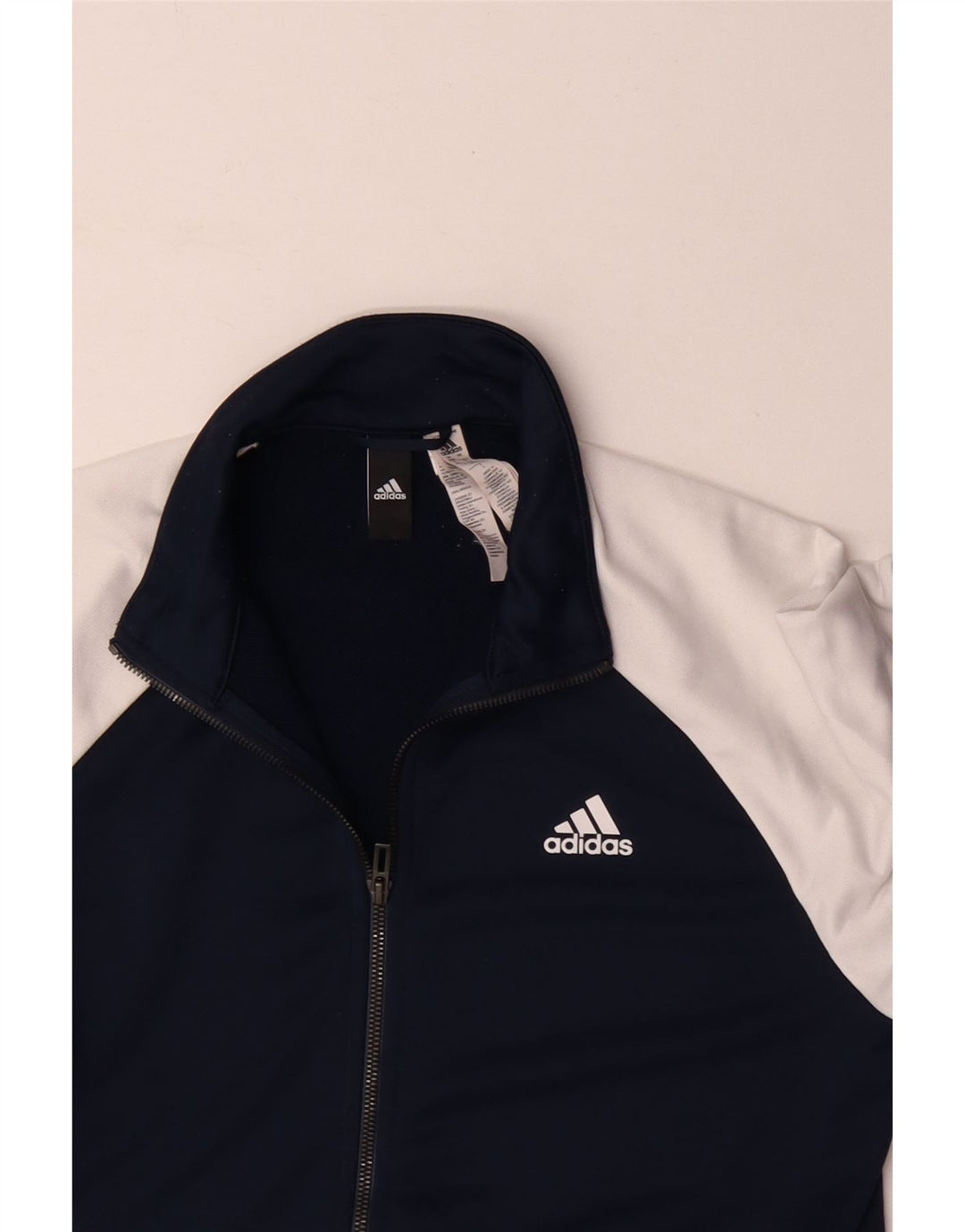 Adidas Herren-Trainingsanzug-Top-Jacke, UK 38/40, mittleres Marineblau, Farbblock