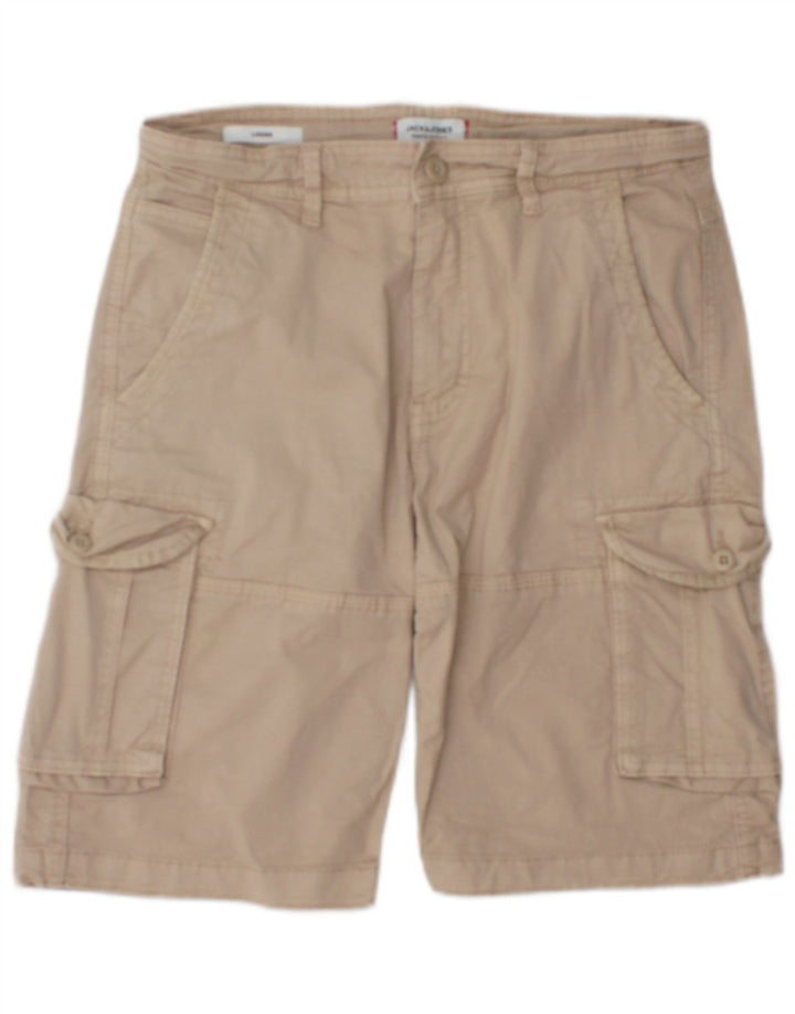 Jack & Jones Herren Cargo-Shorts, Größe S, Größe W29, Beige, Baumwolle