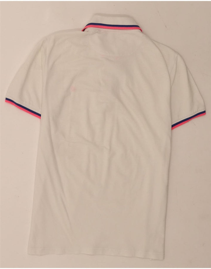 Brooksfield Herren-Poloshirt mit schmaler Passform, IT 50, Mittelweiß, Farbblock