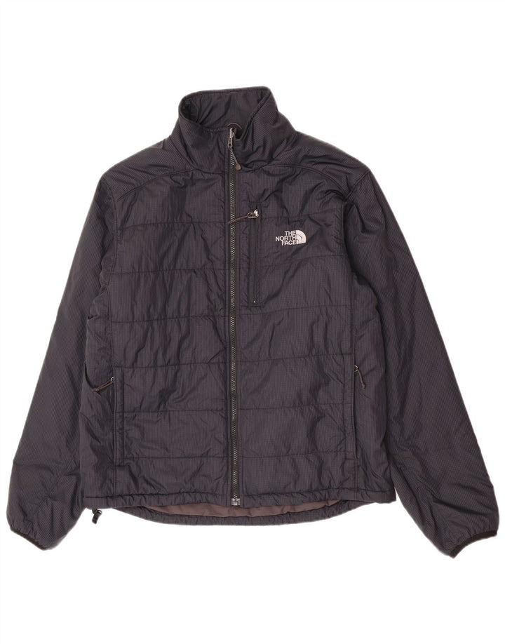 The North Face wattierte Herrenjacke UK 38 Medium Navy Blue Check Nylon