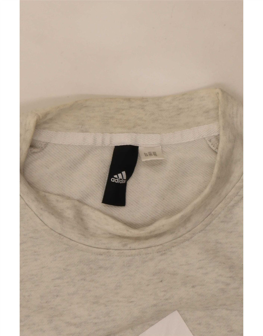 Adidas Damen Graphic Sweatshirt Pullover UK 8 Small Grau meliert