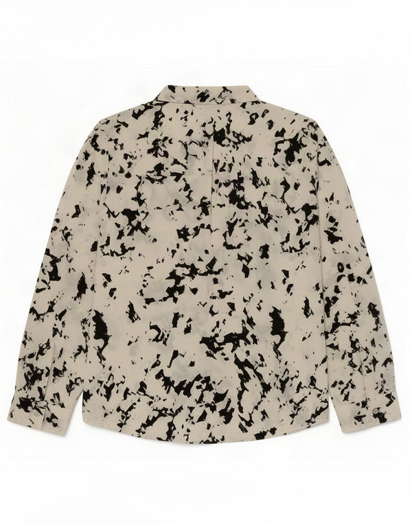 Calvin Klein Womens Abstract Pattern Blouse Top UK 16 Large White