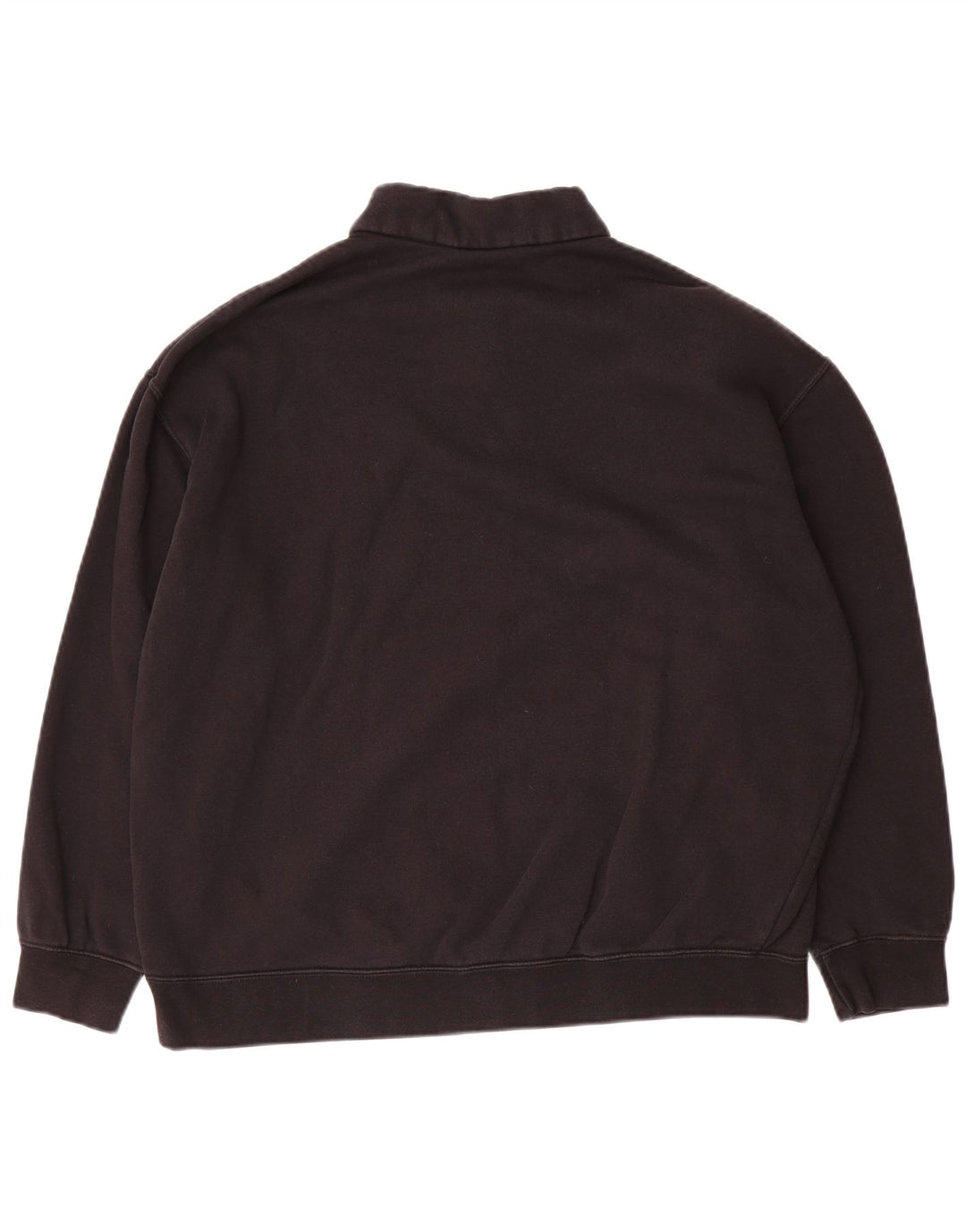 NIKE Herren-Sweatshirt mit lockerer Passform und Reißverschluss am Hals, Größe S, Schwarz, Baumwolle