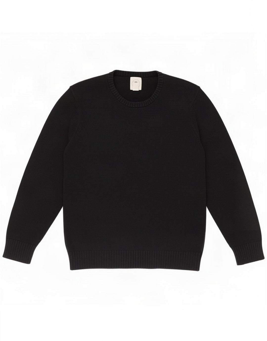 Dockers Herren-Pullover mit Rundhalsausschnitt, Mittelschwarz, Baumwolle