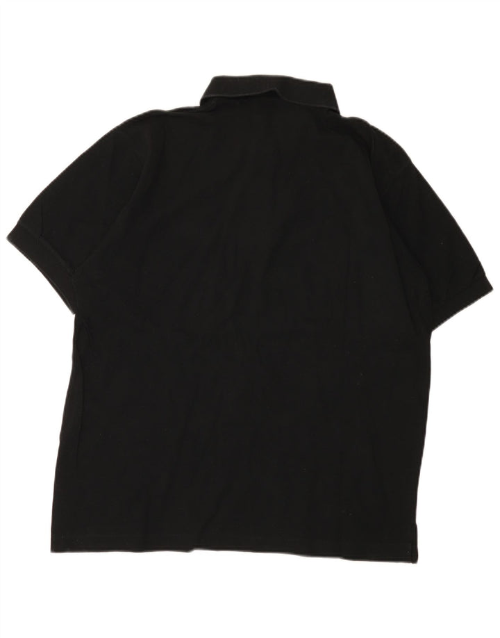 Sergio Tacchini Herren Poloshirt IT 48 Medium Schwarz Baumwolle