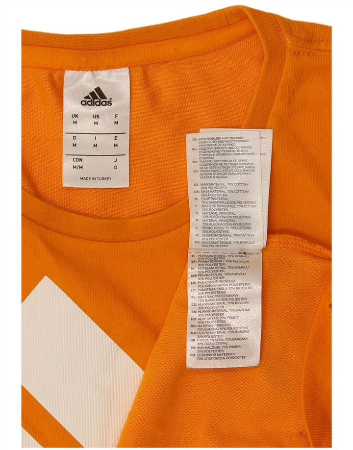 Adidas Herren Grafik T-Shirt Top Mittelorange Baumwolle