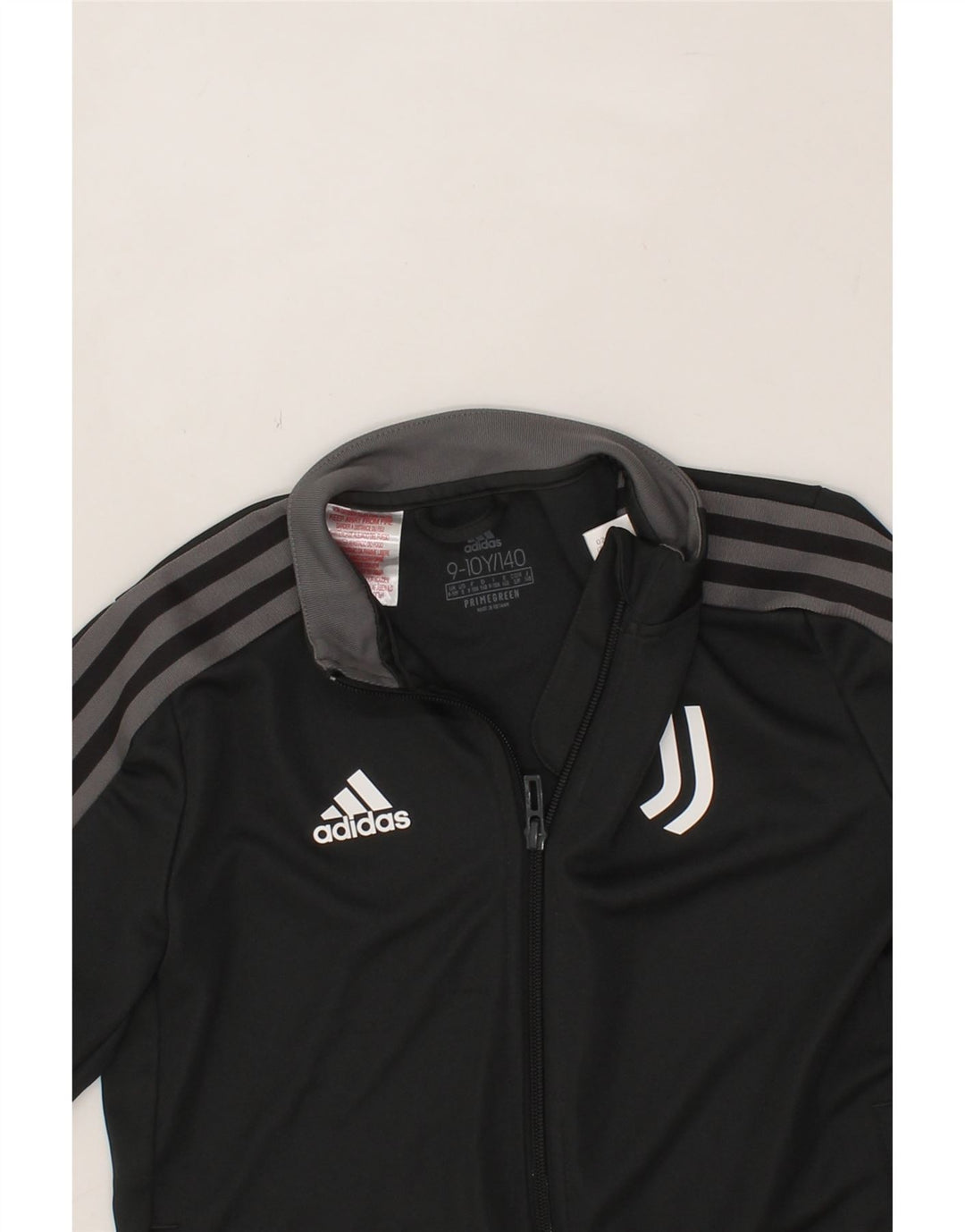 ADIDAS Boys Juventus Tracksuit Top Jacket 9-10 Years Grey Polyester Vintage Adidas and Second-Hand Adidas from Messina Hembry 