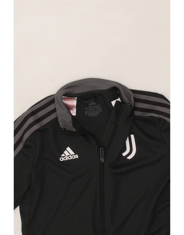 ADIDAS Boys Juventus Tracksuit Top Jacket 9-10 Years Grey Polyester Vintage Adidas and Second-Hand Adidas from Messina Hembry 