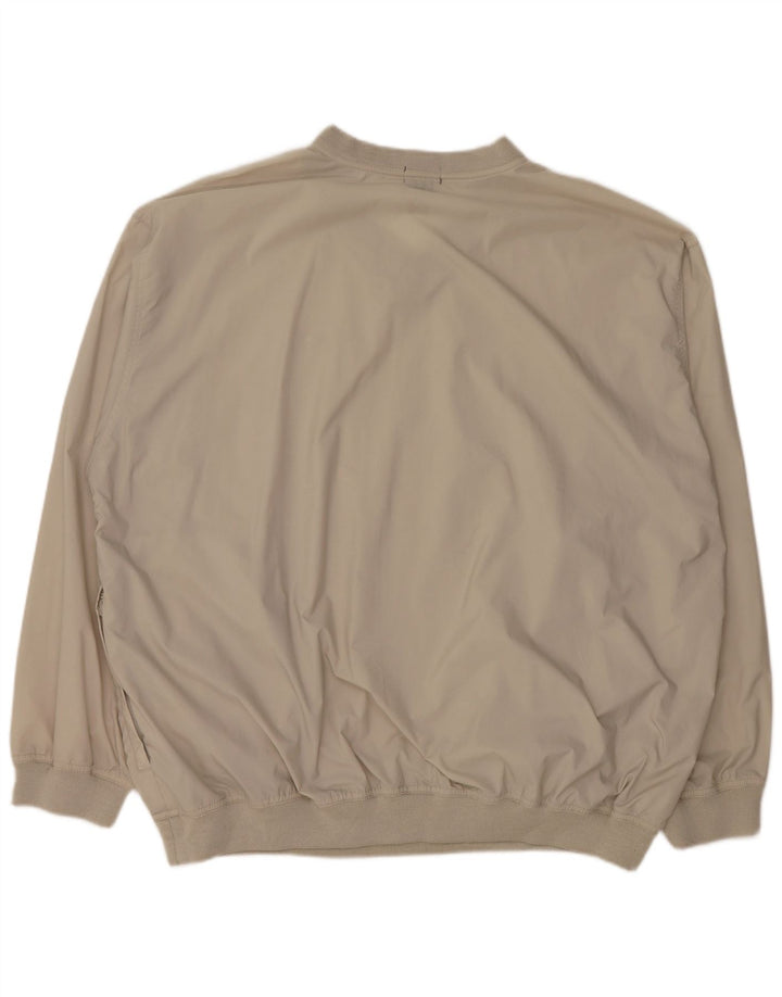 Izod Herren-Pullover-Trainingsanzugoberteil mit lockerer Passform, XL, graues Nylon
