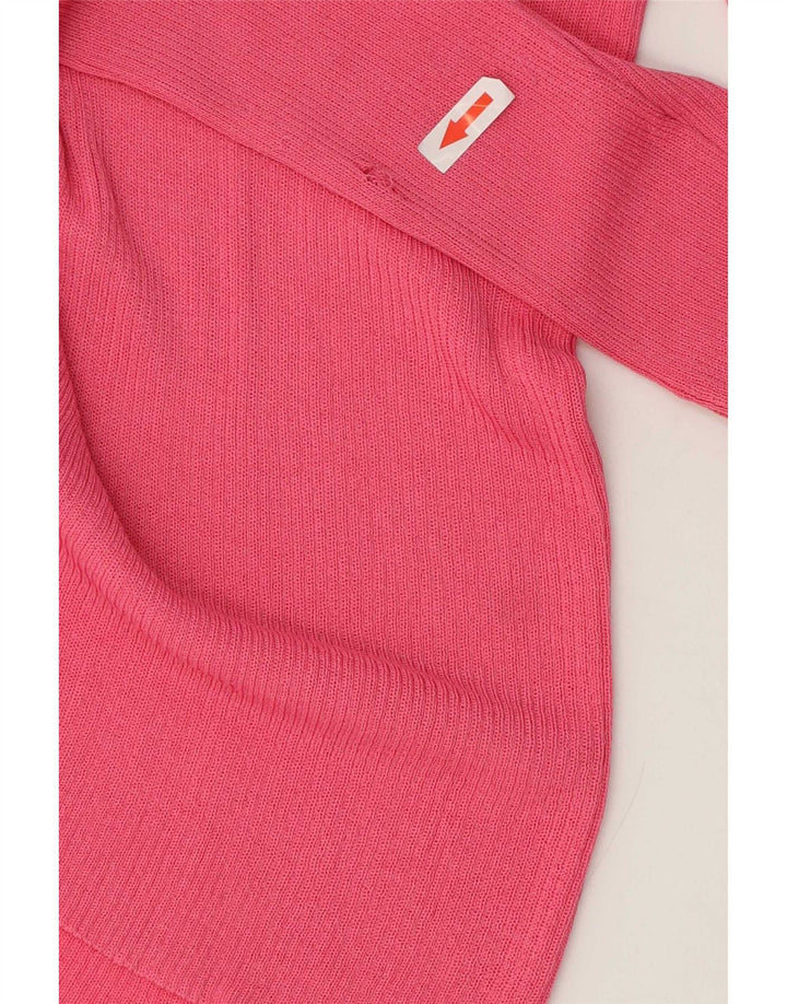 Zara Damen-Cardigan-Pullover UK 14 Mittelrosa Viskose