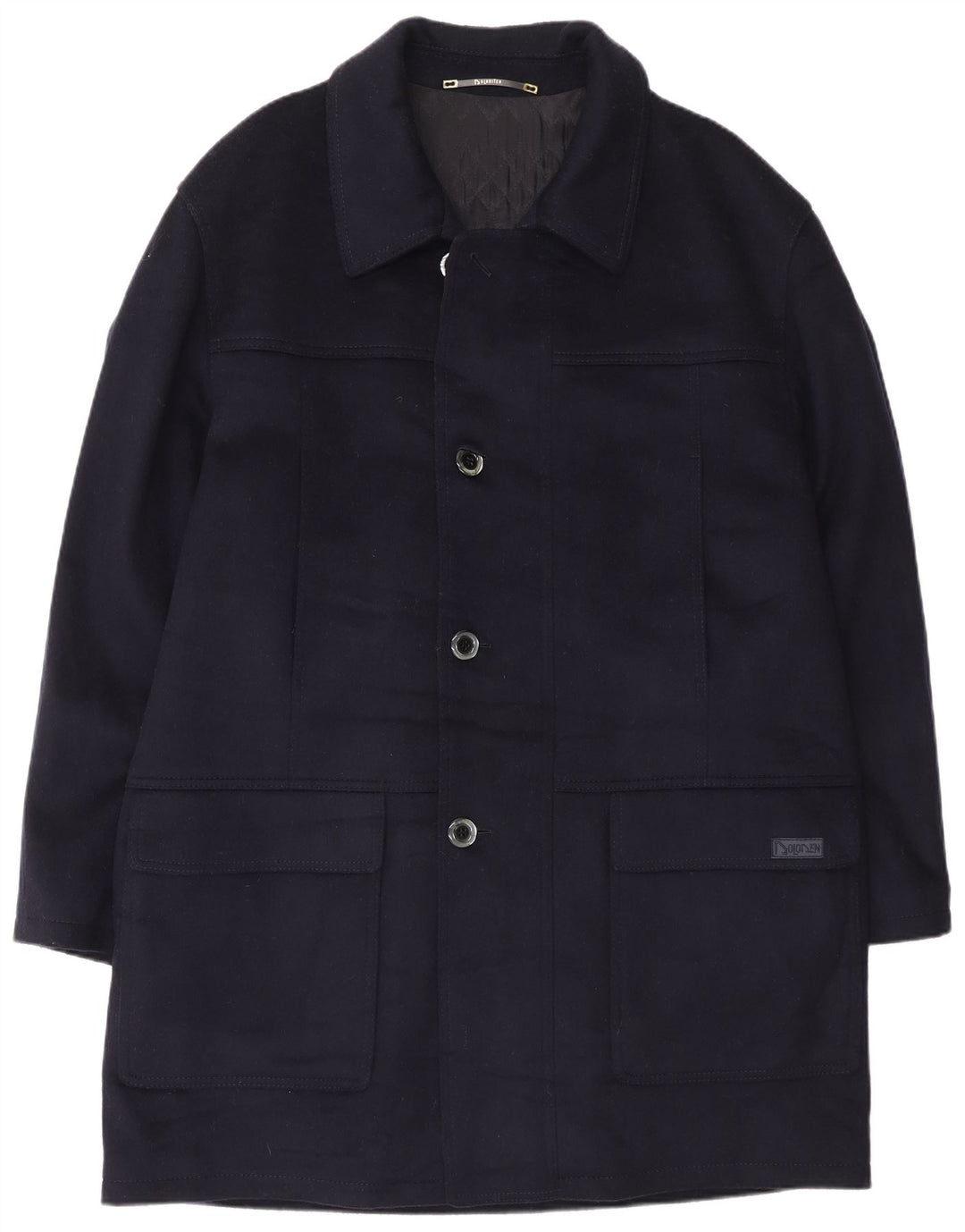 Dolomiten Herrenmantel IT 52 XL Marineblaue Wolle