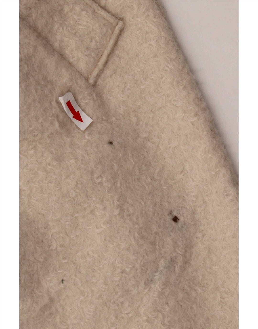 Zara Damen Übergroßer Mantel UK 10 Small Beige