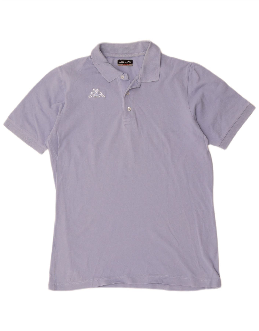 KAPPA Herren Poloshirt Large Lila Baumwolle