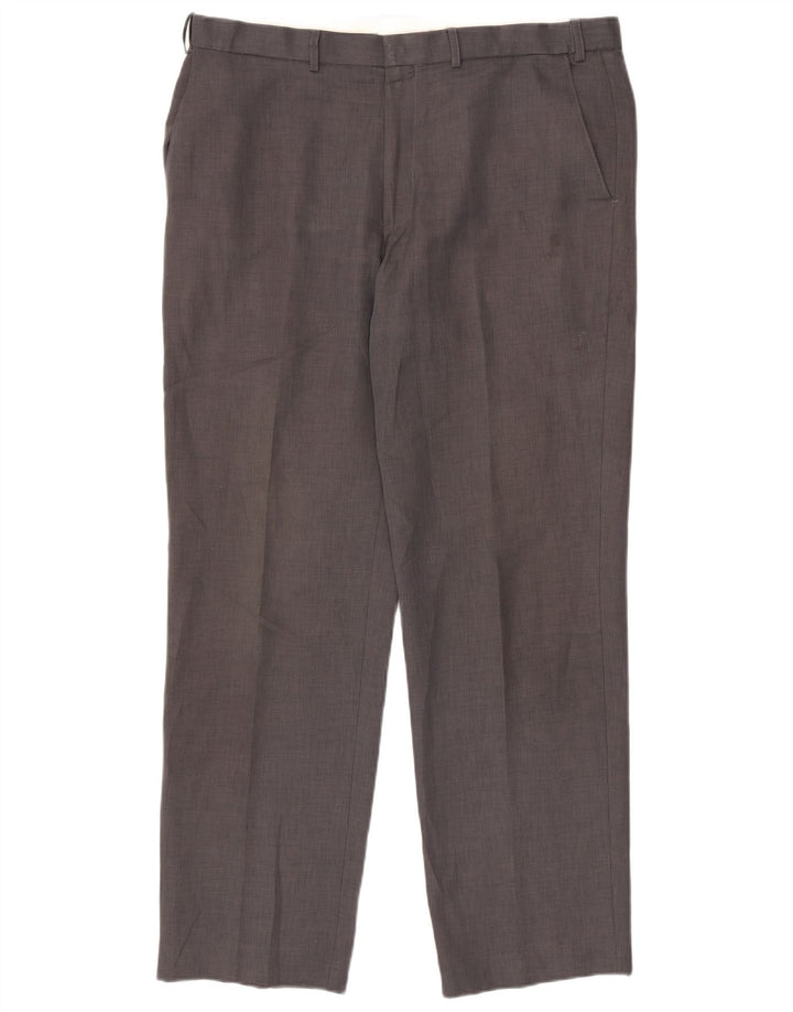 Gerade Herren-Chinohose von Marks & Spencer, W38, L33, grau, Polyester