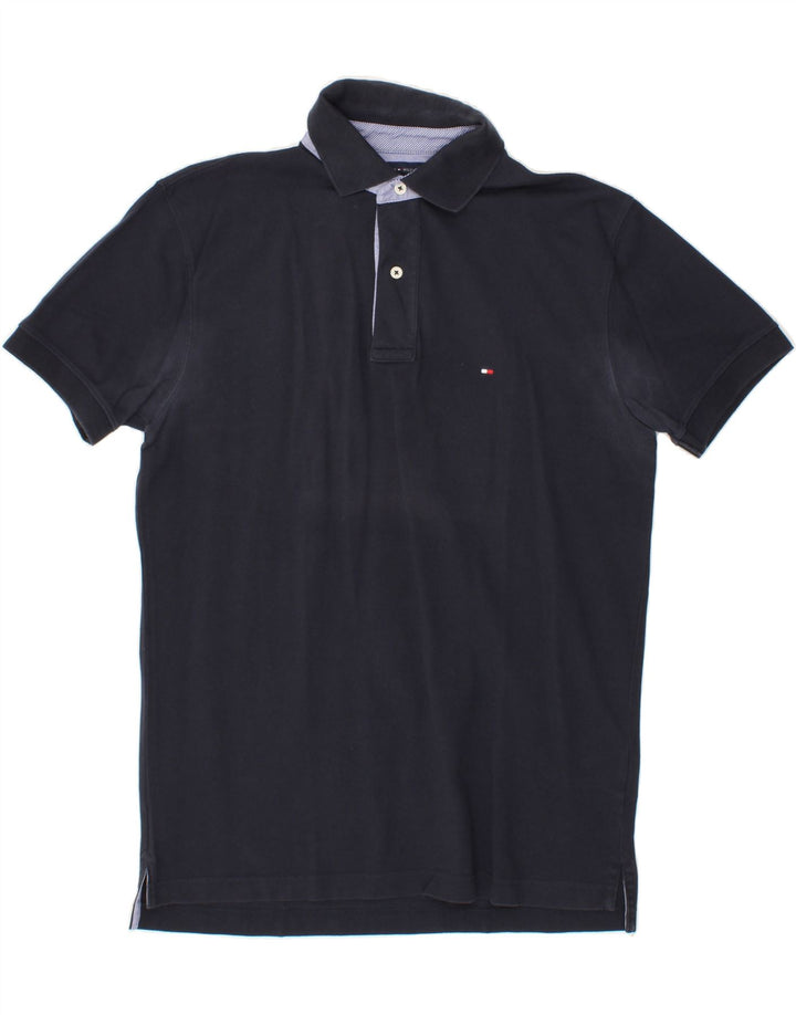 TOMMY HILFIGER Mens Polo Shirt Medium Navy Blue Cotton Vintage Tommy Hilfiger and Second-Hand Tommy Hilfiger from Messina Hembry 