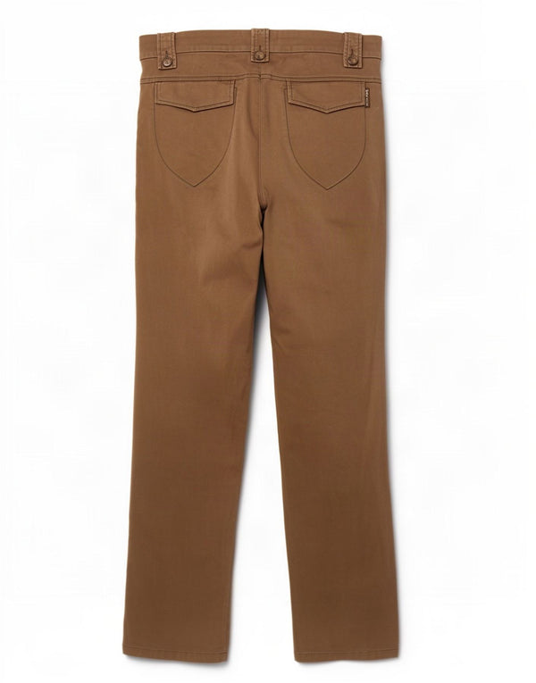 Max & Co. Gerade Chino-Hose für Damen, UK 14, Größe L, W32, L29, Beige, Baumwolle