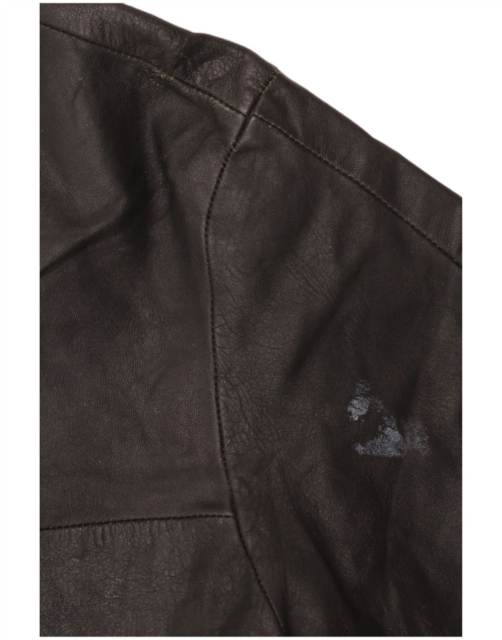 Arturo Calle Herren Lederjacke UK 40 Großes schwarzes Leder