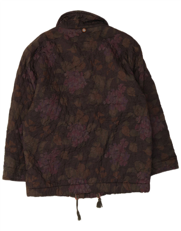 Colmar Damen Steppjacke IT 46 Large Mehrfarbig geblümt