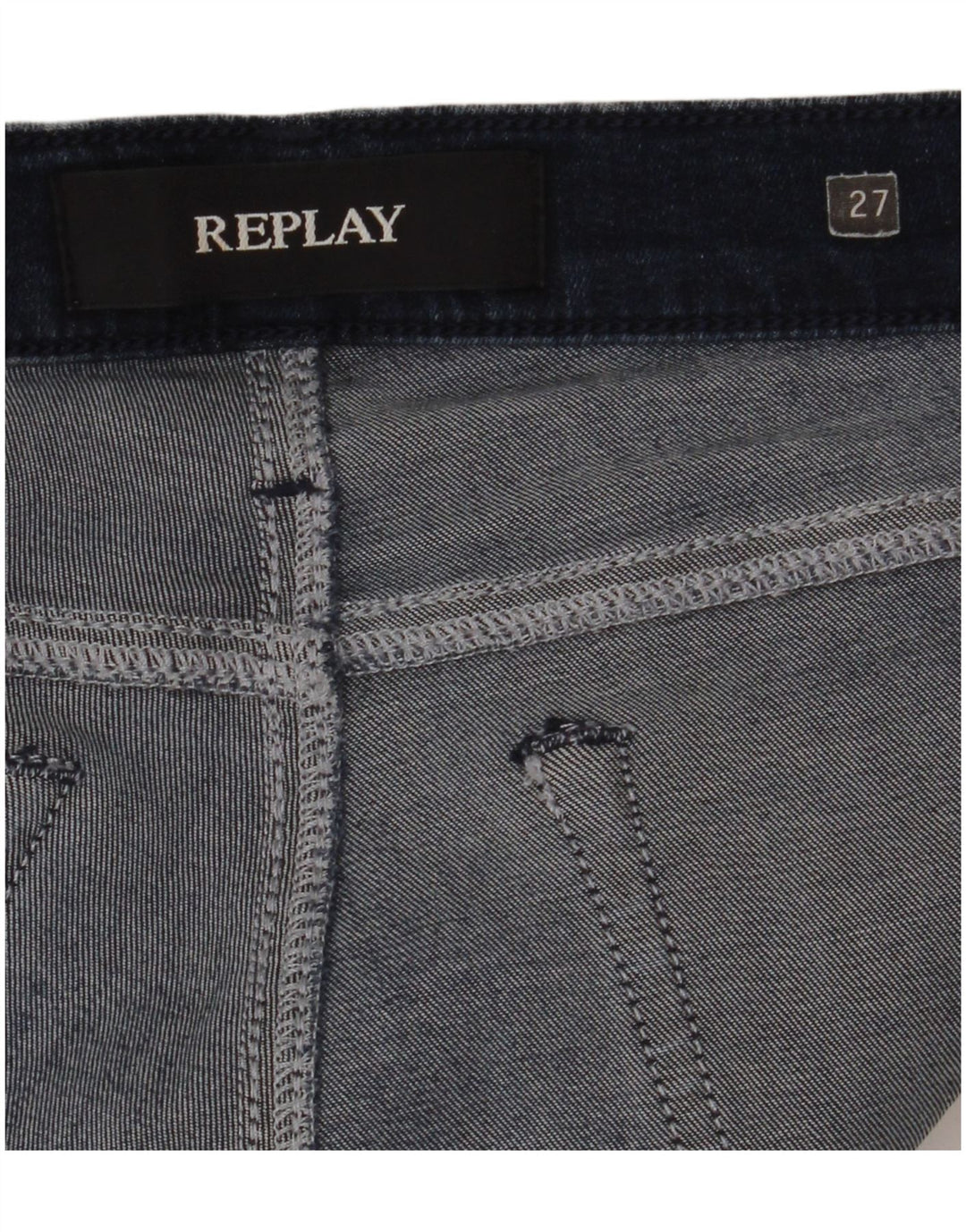 Replay Damen Slim Jeans W27 L28 Marineblau