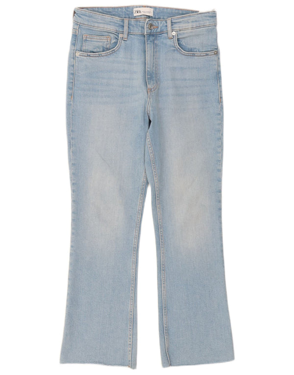 Zara Damen Bootcut Jeans EU 38 Small W28 L27 Blau