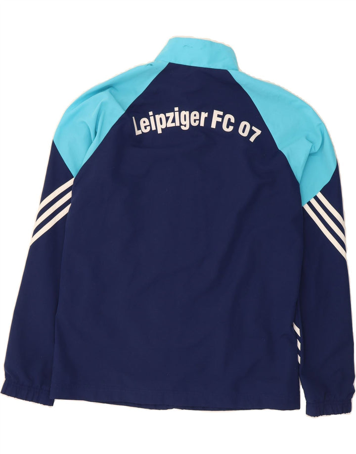ADIDAS Mens LB Leipzig Tracksuit Top Jacket Large Navy Blue Colourblock Vintage Adidas and Second-Hand Adidas from Messina Hembry 