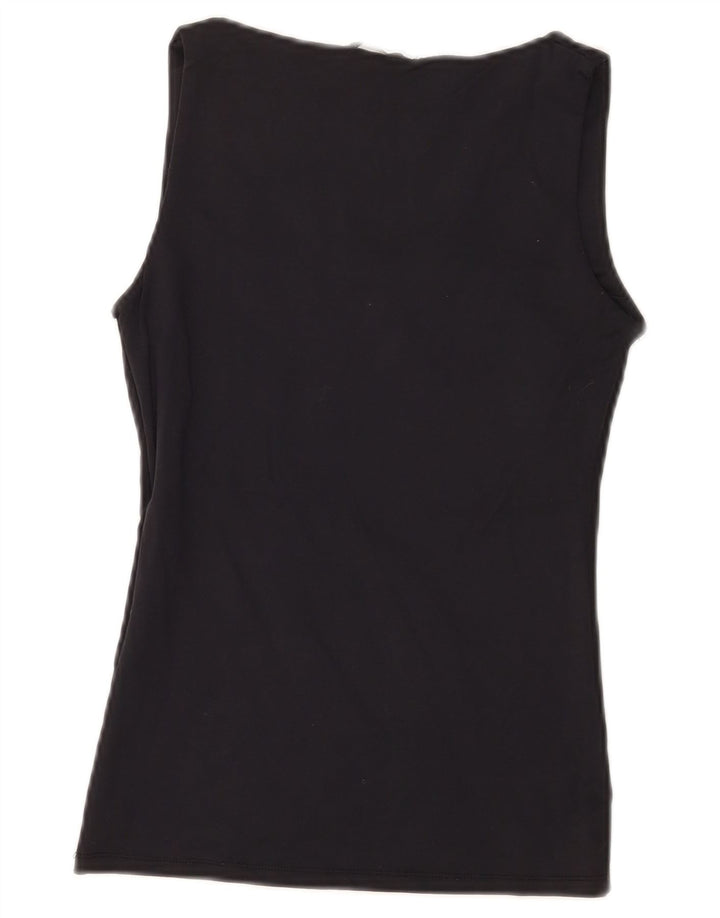 Zara Damen Weste Top UK 8 Small Schwarz