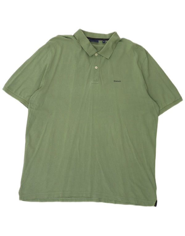 Gant Herren Poloshirt 3XL Grüne Baumwolle