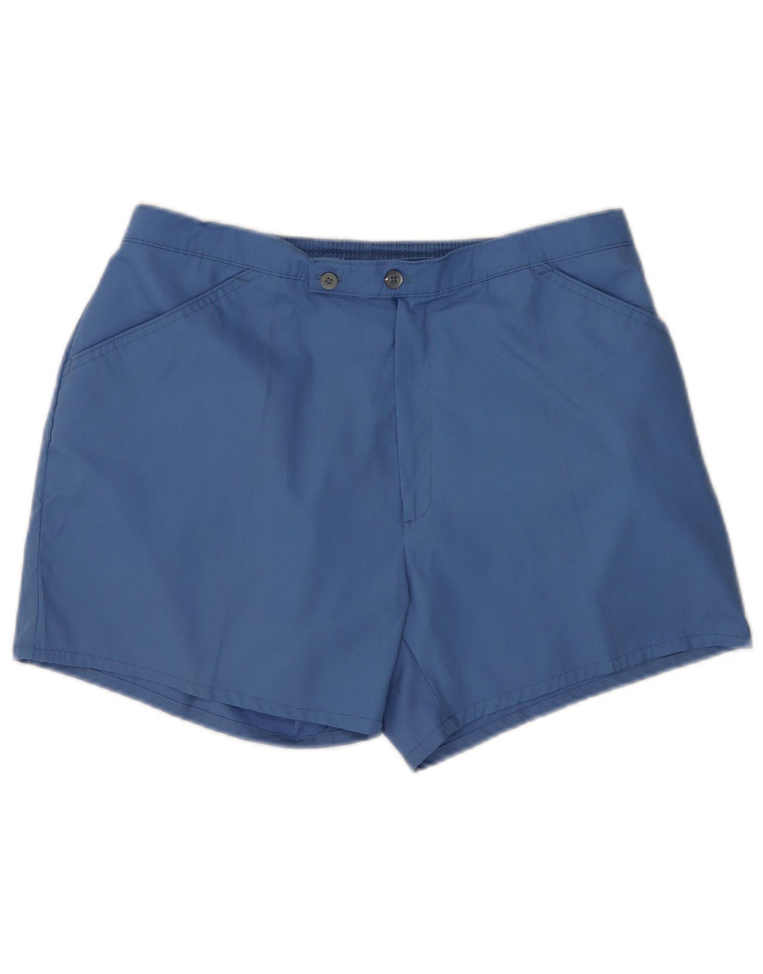 VINTAGE Herren Chino Shorts IT 54 2XL W32 Blaues Polyester
